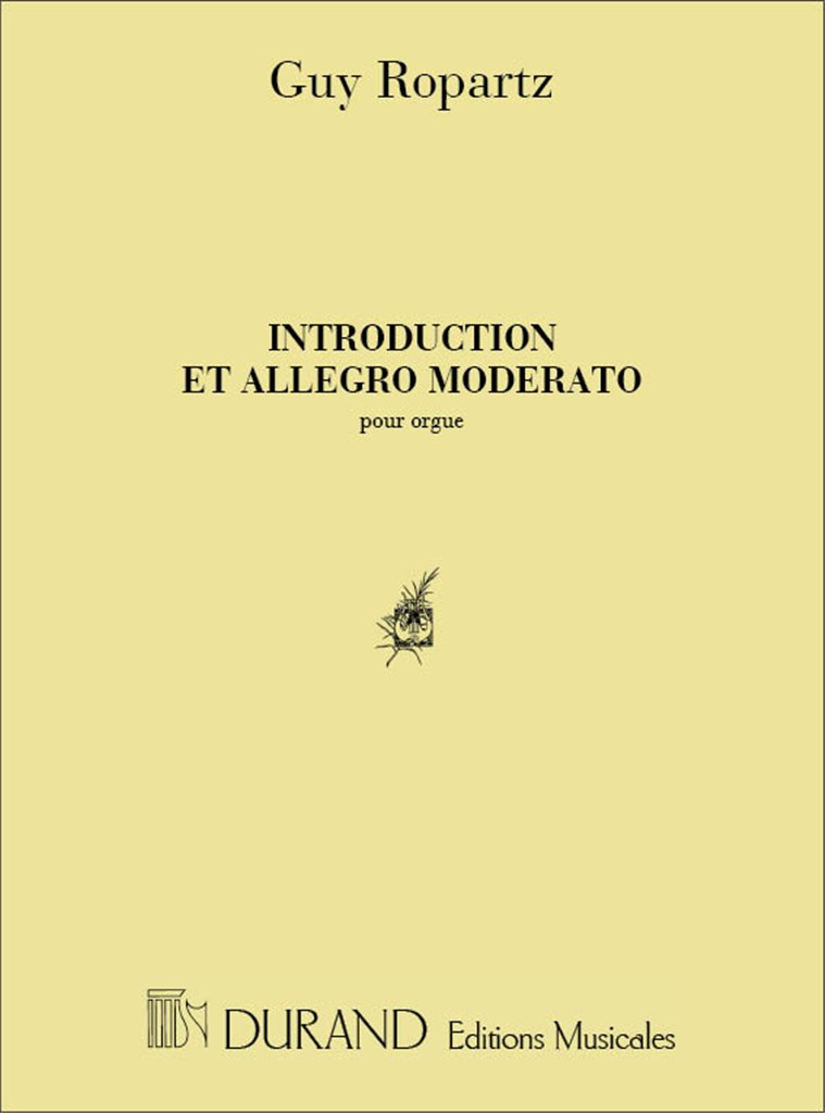 Introduction Et Allegro Moderato, Pour Orgue